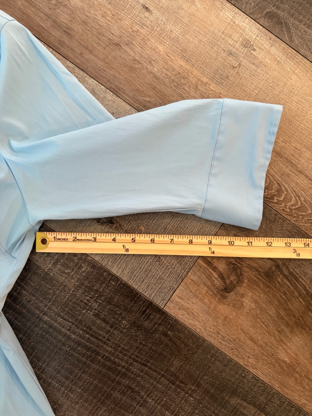 She’s Cool Stretch Blue Button Front Career Blouse Top 3X - Picture 5 of 6